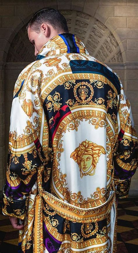 replica mens versace robe|Versace knockoff robe.